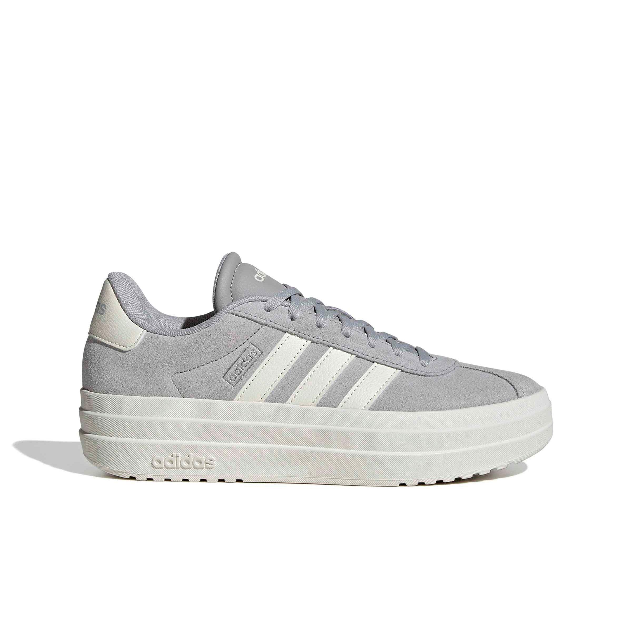 adidas VL Court Bold "Grey Two/Off White/Core White" Women's Shoe - GREY/OFF WHITE/WHITE